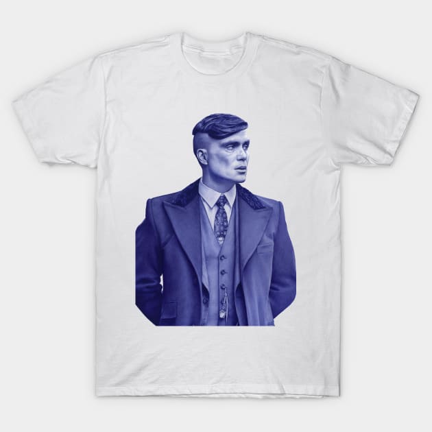 Tommy Shelby Illustration T-Shirt by Belén Diz Juncal